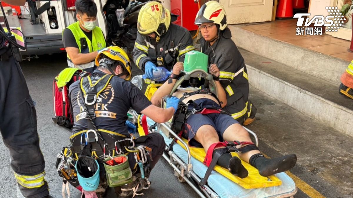 警消獲報到場時，發現張男已無呼吸心跳。（圖／TVBS）