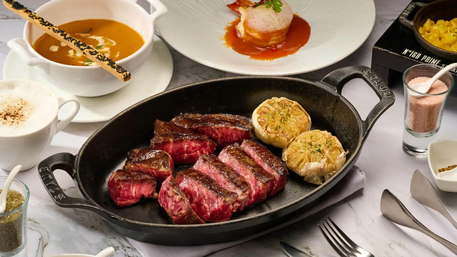 N°168 PRIME牛排館以「Casual Fine Dining」為定位打響知名度。(圖/維多麗亞酒店提供)