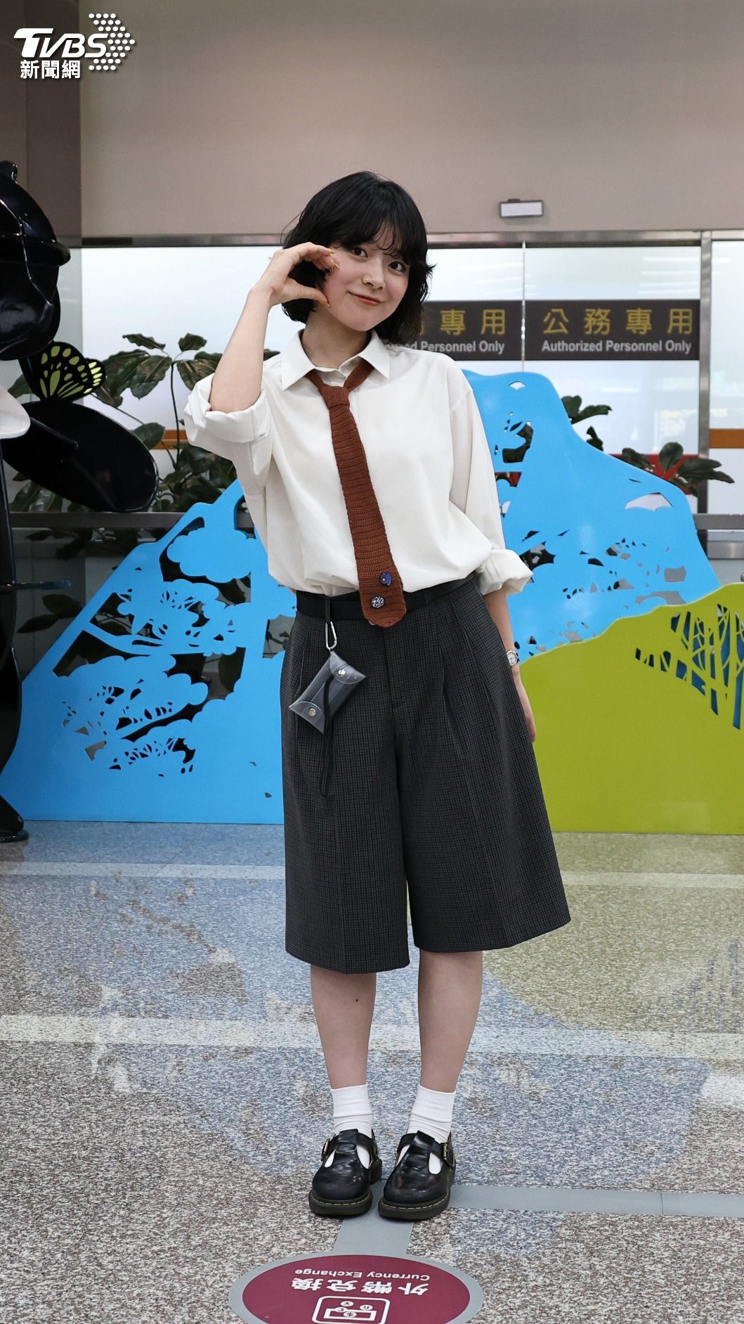 川西奈月大方面對媒體。(圖/張哲鳴攝)