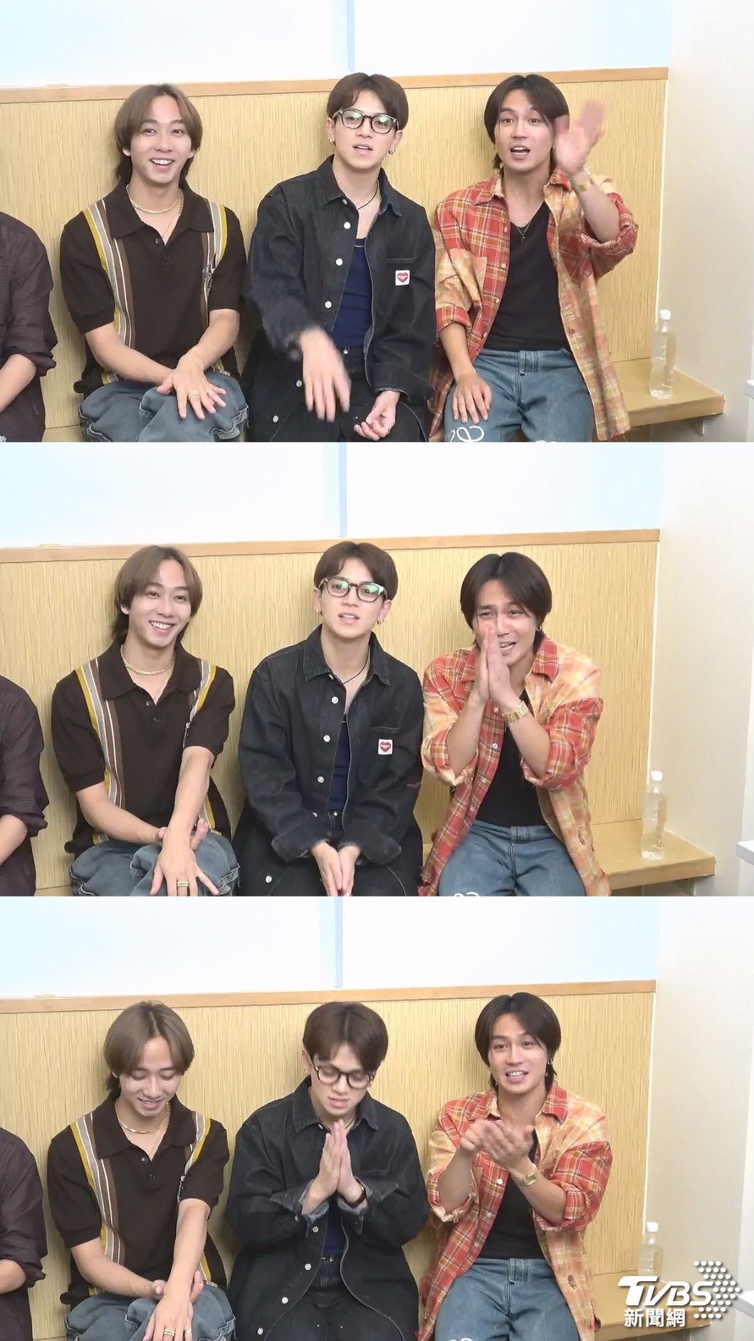 松田元太(右一)拜託王彩樺私訊聯絡,希望能有合作機會。(圖/張哲鳴攝)