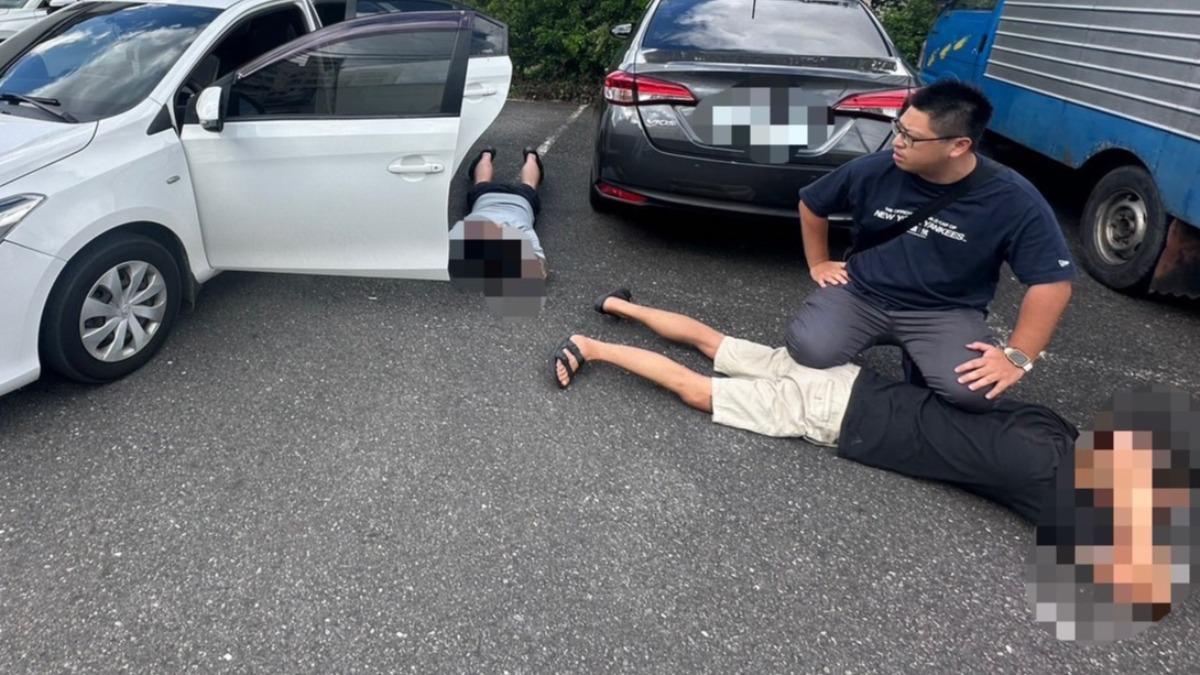 債務談判破裂大打出手,4惡煞當街擄人。(圖/警方提供)
