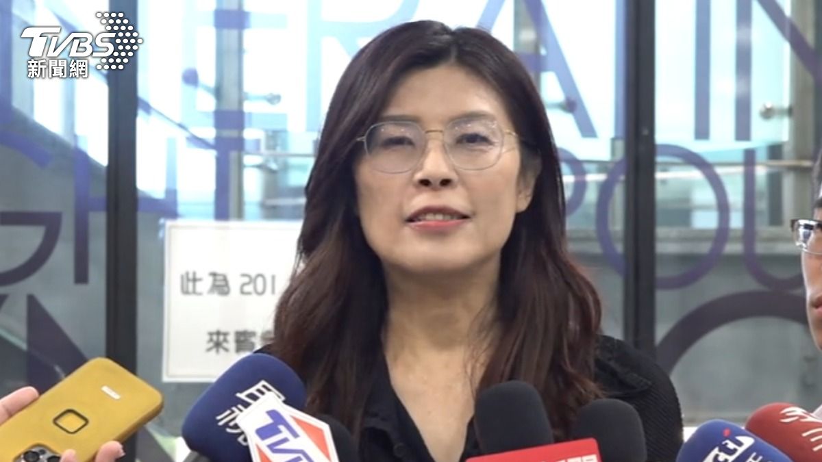 國民黨主席參選人鄭麗文。(圖/TVBS)