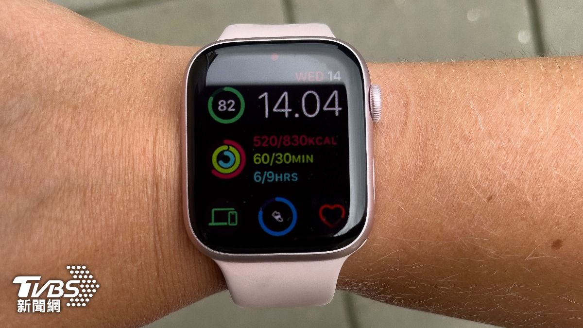 具備心率監測功能的Apple Watch。 (示意圖/達志影像Shutterstock)