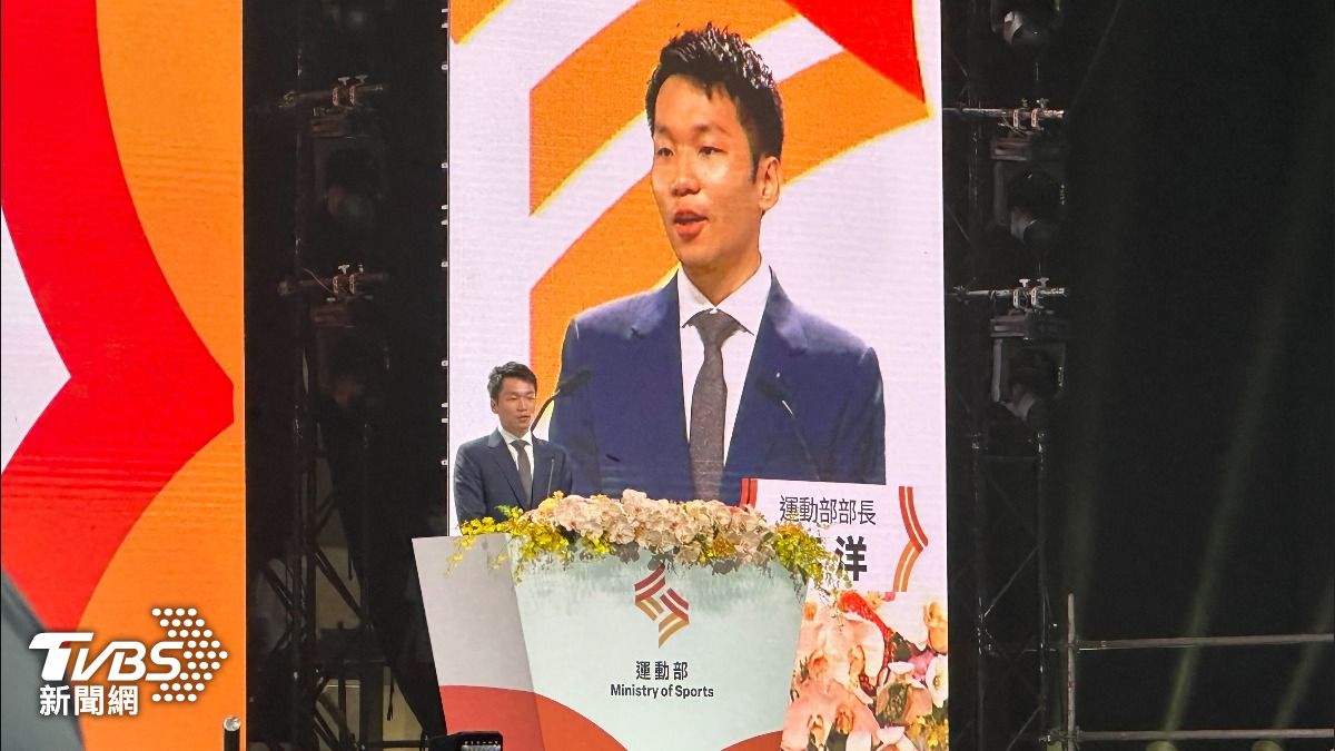 奧運金牌李洋正式上任運動部部長。(圖/張良瑜攝)