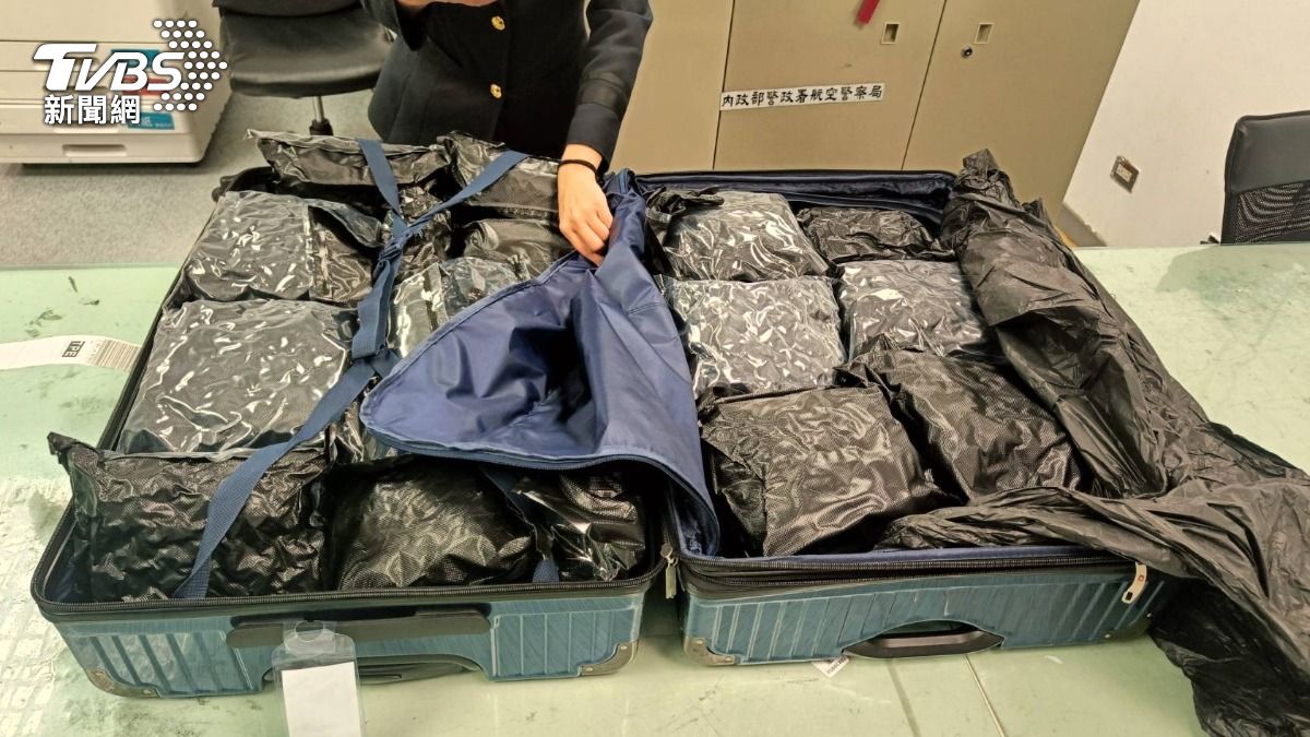 桃園機場航警日前破獲一起攜大麻入關案件。（圖／TVBS）