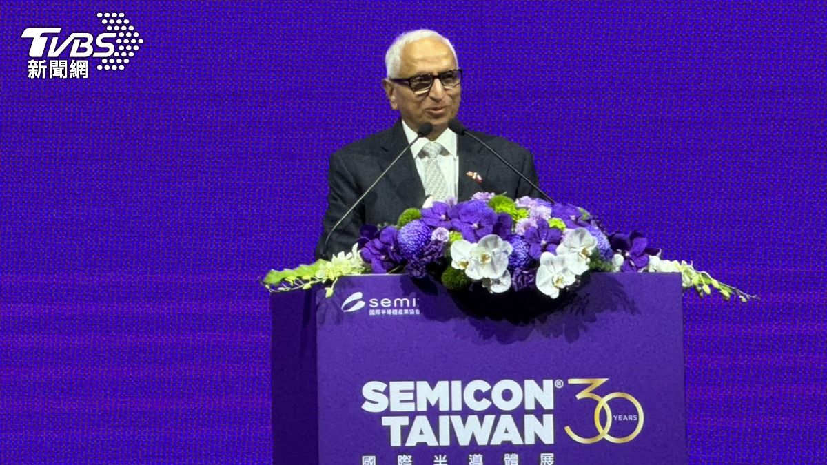 SEMI國際半導體產業協會全球總裁暨執行長Ajit Manocha。(圖/謝佩穎攝)