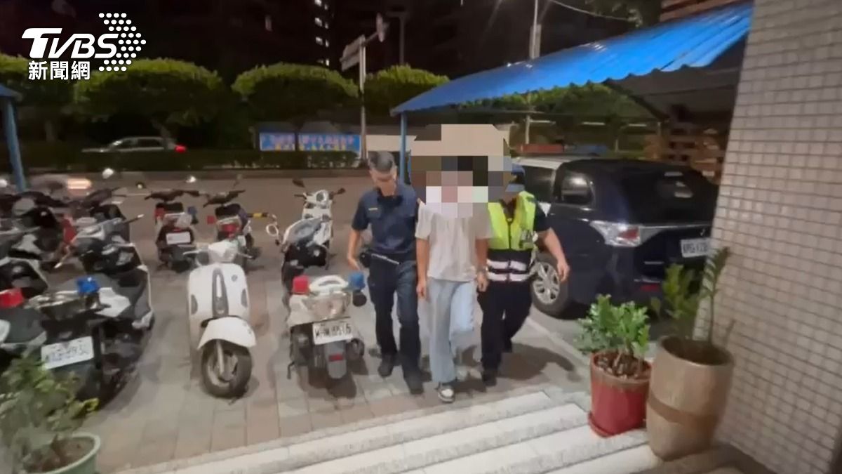 警方在4小時內逮捕蕭姓男子。（圖／TVBS）