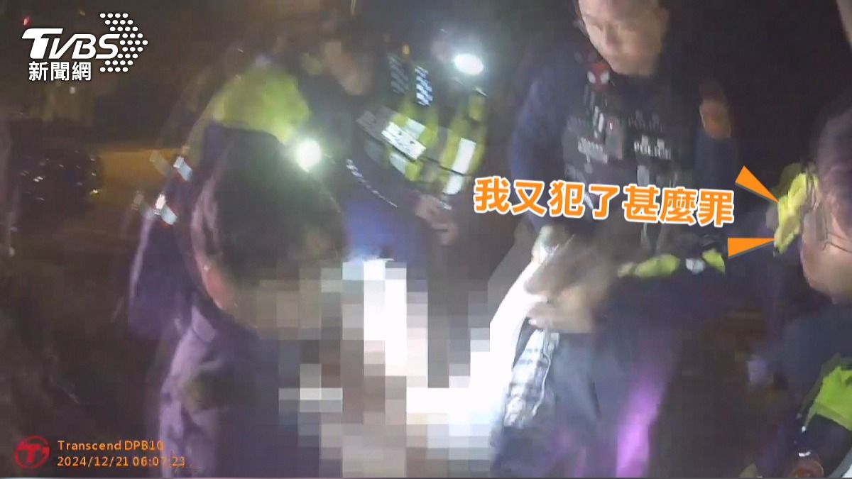 被制伏後的林姓男子卻仍理直氣壯地辯解。(圖/TVBS)