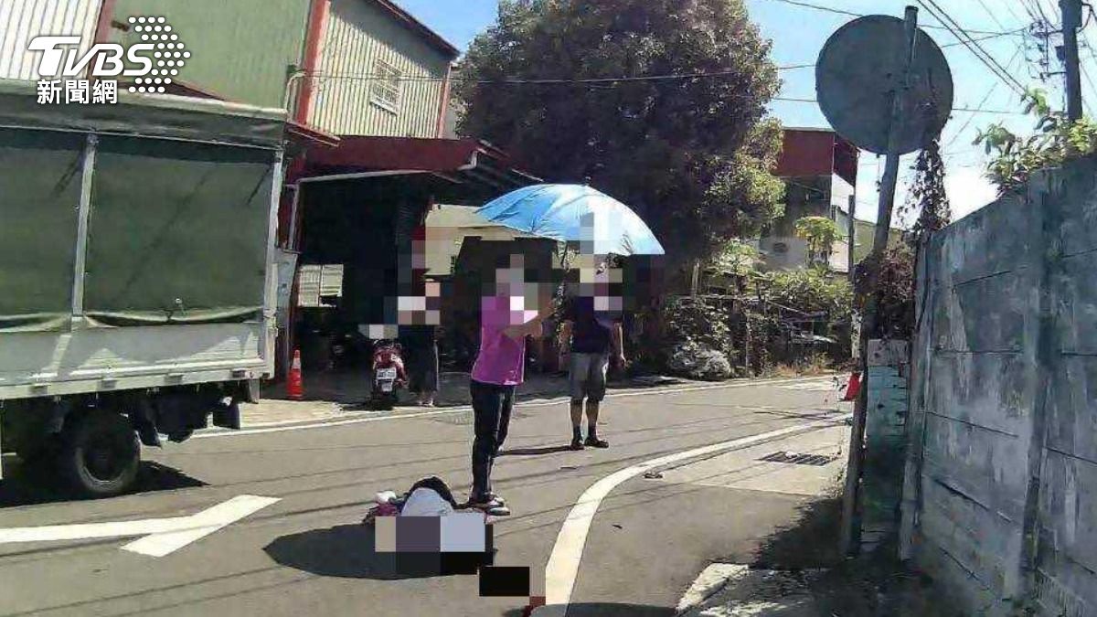 彰化縣埔心鄉今（10）日上午發生一起死亡車禍。（圖／TVBS）