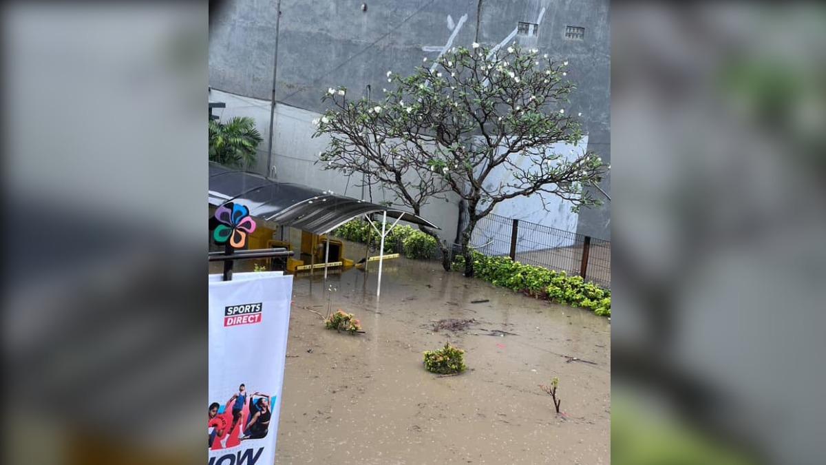 台灣人到峇里島玩卻遇到大雨，打亂整個旅遊行程。（圖／wlian647提供）