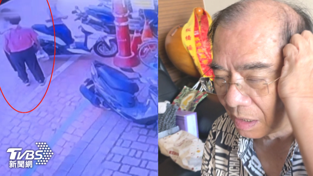 該廟常務董事兼總務組長黃煙樹在廟務會議結束後，遭一名年輕男子當街襲擊。（圖／TVBS）