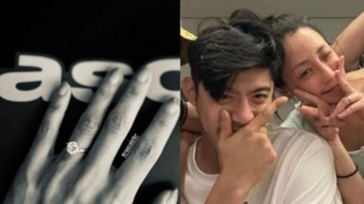 過去小倆口常在社群放閃，謝欣穎還曾發出鑽戒照片，讓外界以為好事將近，沒想到竟證實情已逝。（圖／攝自謝欣穎IG）