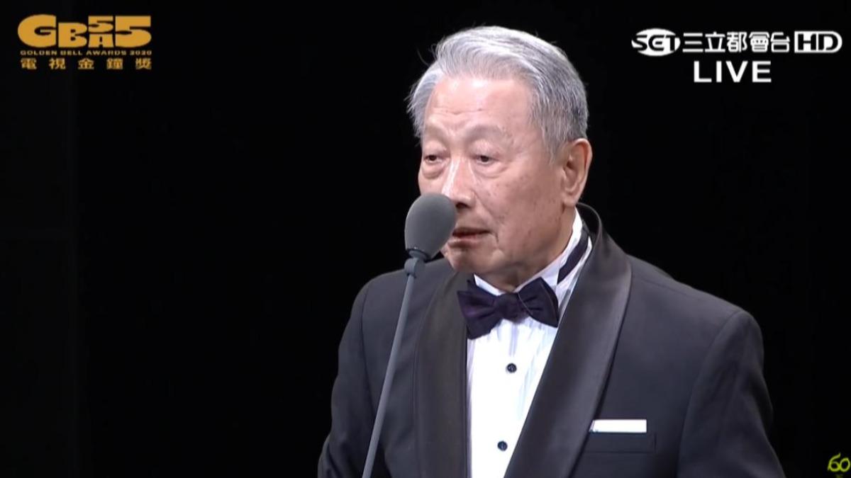 林義雄過去曾榮獲第55屆金鐘獎「終身貢獻獎」。(圖/鐘獎官方YT頻道)