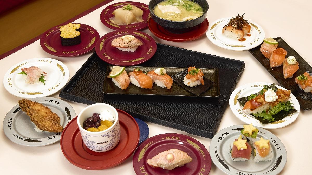 台灣壽司郎自9月10日至9月28日盛大推出「鮭魚季」。(圖/業者提供)