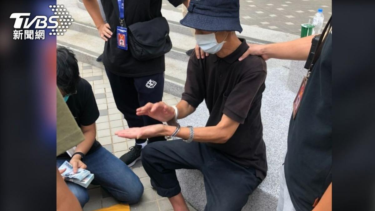 梁志超在北市公館商圈被逮捕。(圖/TVBS資料畫面)
