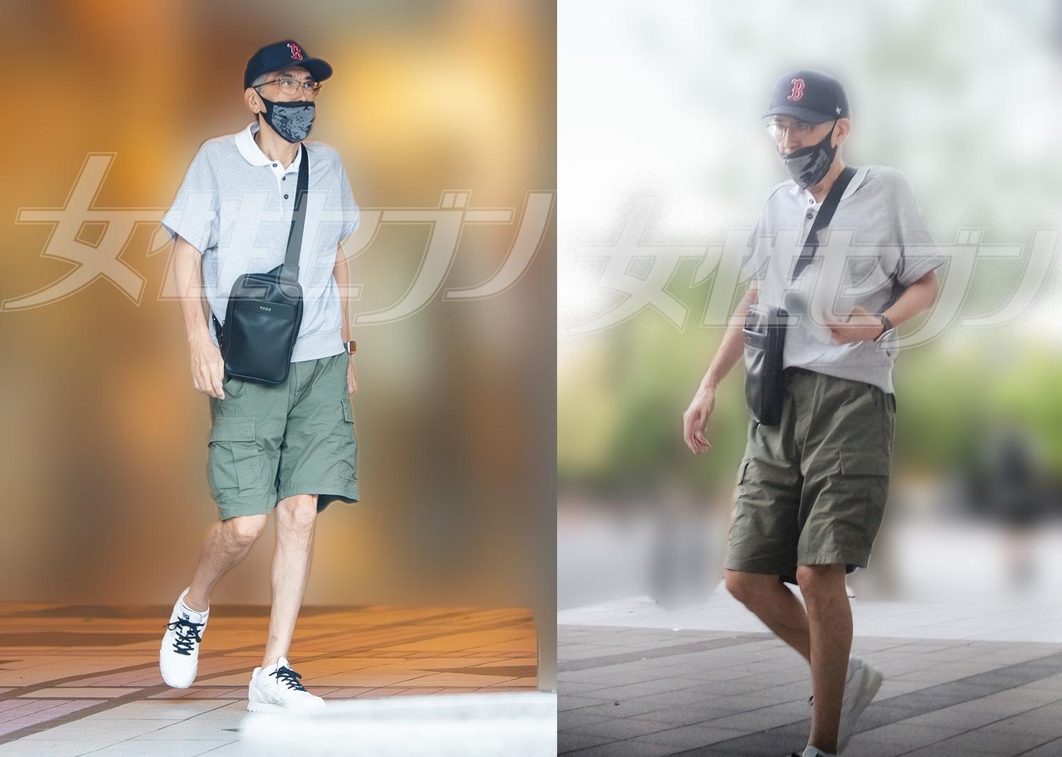 石橋貴明8月被拍到就醫的照片。(圖/翻攝自j7p.jp)