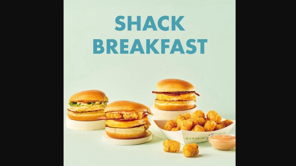 SHAKE SHACK在成田機場提供早餐。(圖/翻攝自SHAKE SHACK X)