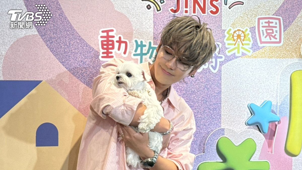鼓鼓今帶愛犬「呂小柱」出席活動，對於好友陳漢典閃婚嚇了一大跳。（圖／陳薈涵攝）