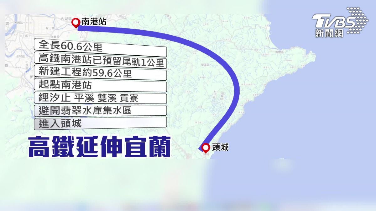北宜高鐵環評通過。(圖/TVBS)