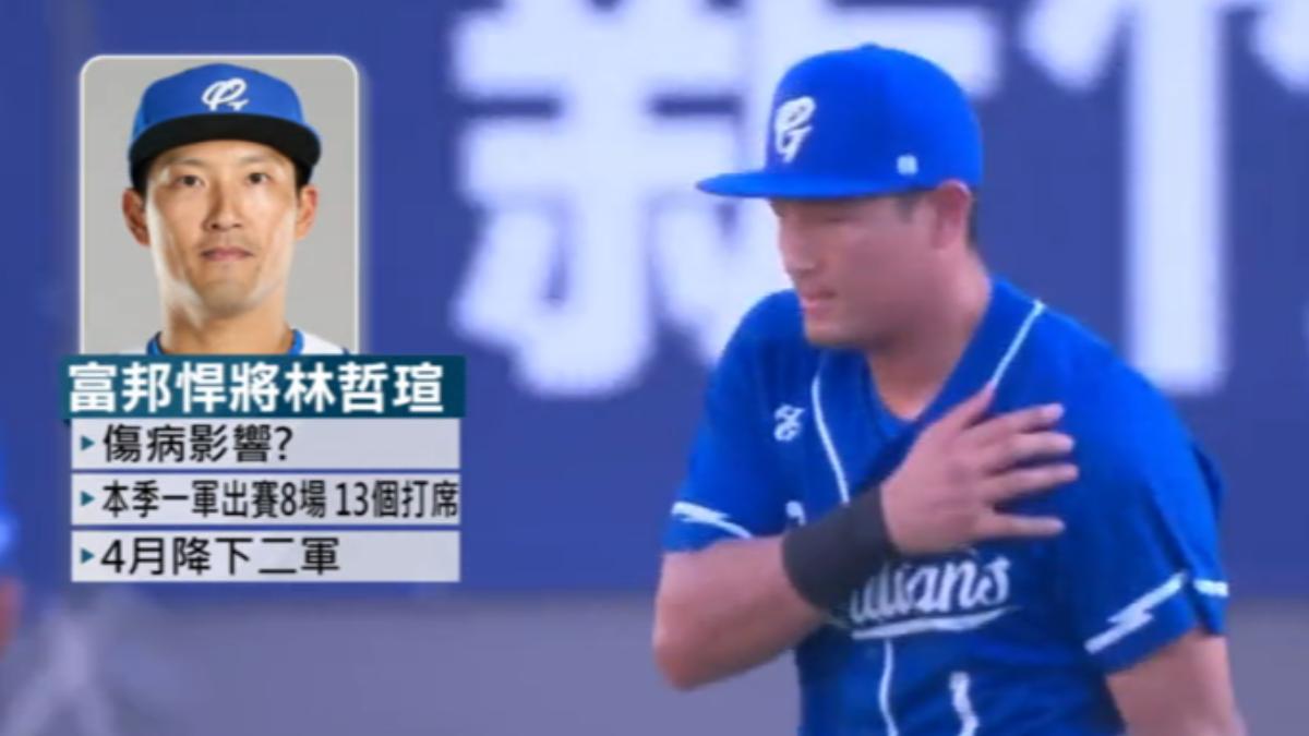 林哲瑄季初受傷勢影響。（圖／中職YT）