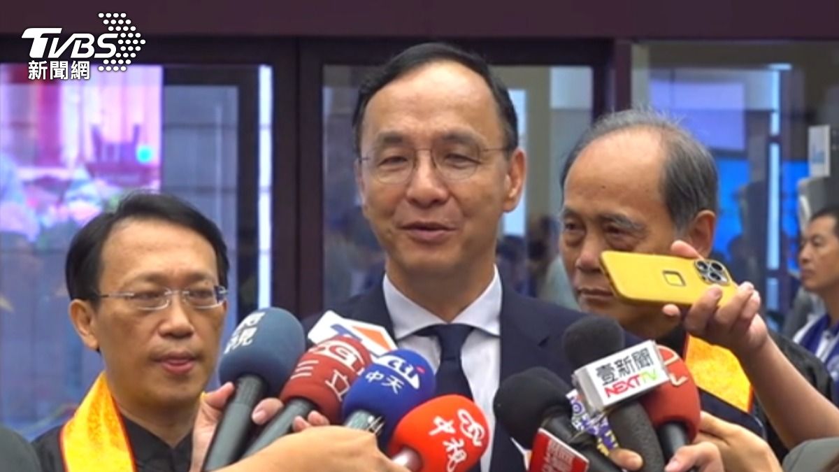 對於傅崐萁傳出可能參選黨魁,國民黨主席朱立倫表示「就讓它變傳言」。(圖/TVBS)
