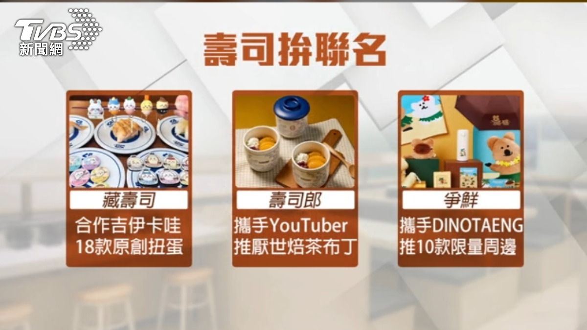 壽司聯名戰開打。(圖/TVBS)