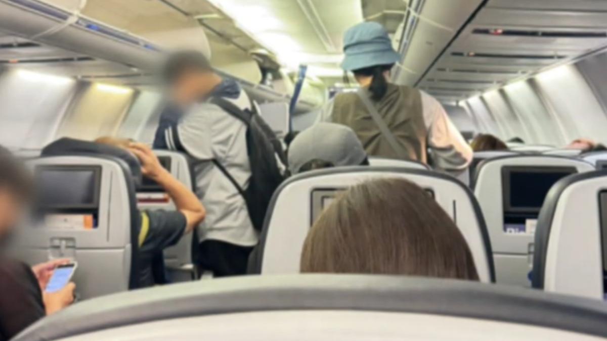 民眾搭聯航遇班機狀況。（圖／鍾先生提供）