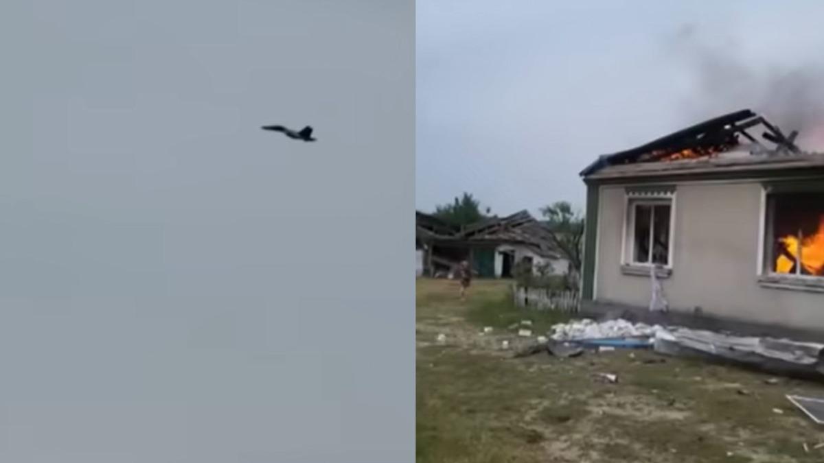 砰!烏克蘭戰機「飛彈脫落」 警官高層父母家被炸成廢墟