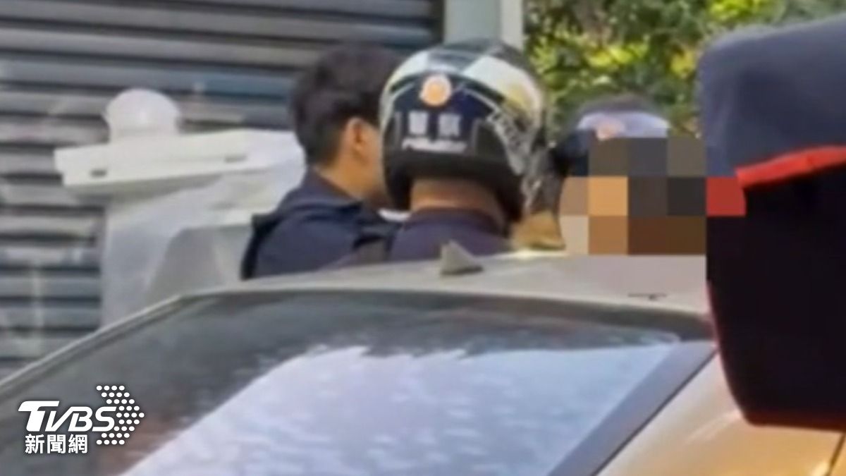 父探望兒竟毒駕,警攔查搜出海洛因。(圖/TVBS)