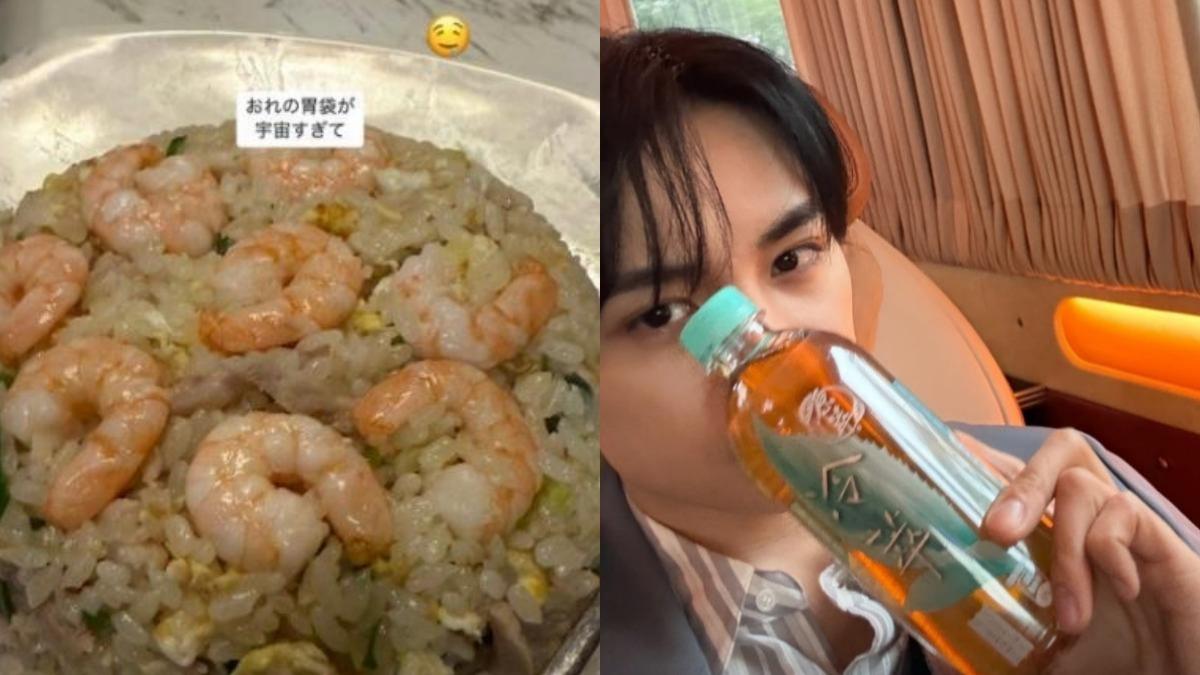 今年3月中島健人才為了節目來台,還狂嗑炒飯。(圖/翻攝自中島健人IG)