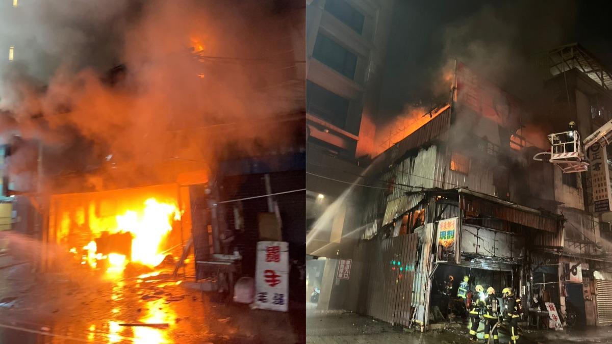 三重中興橋下暗夜惡火！三層鐵皮屋陷火海　急籲居民緊閉門窗