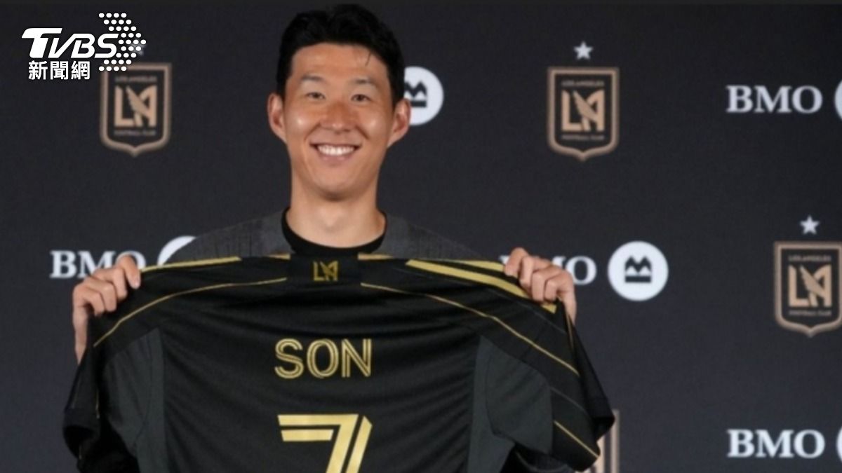 洛杉磯FC前鋒、南韓球星孫興慜在開賽第53秒就破門得分,寫下隊史第3快進球。(圖/達志影像路透社)