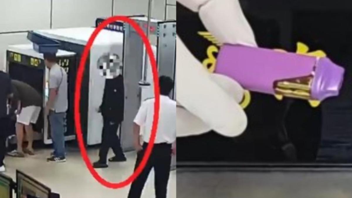 大麻電子菸藏菊花!陸男過海關狂摸屁股露餡 網笑:這還敢吸?