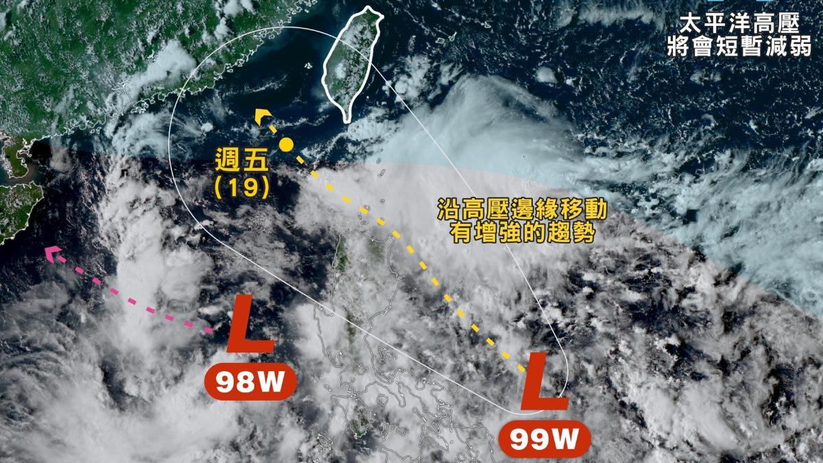 天氣／熱帶擾動連發！「這1顆」對台灣威脅較大　專家：只是前菜