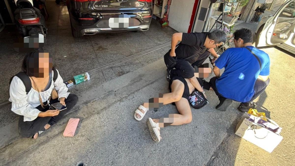 通緝犯女友成駕駛　硬闖警網釀驚險追捕戰。(圖／礁溪分局)