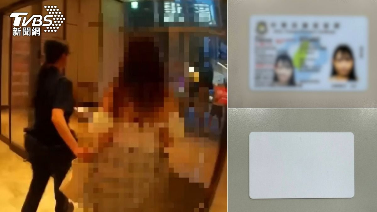 日本籍女子（白衣）為了追星，偽造台灣居留證被工作人員抓包，最後被警方帶回偵辦。（圖／TVBS）