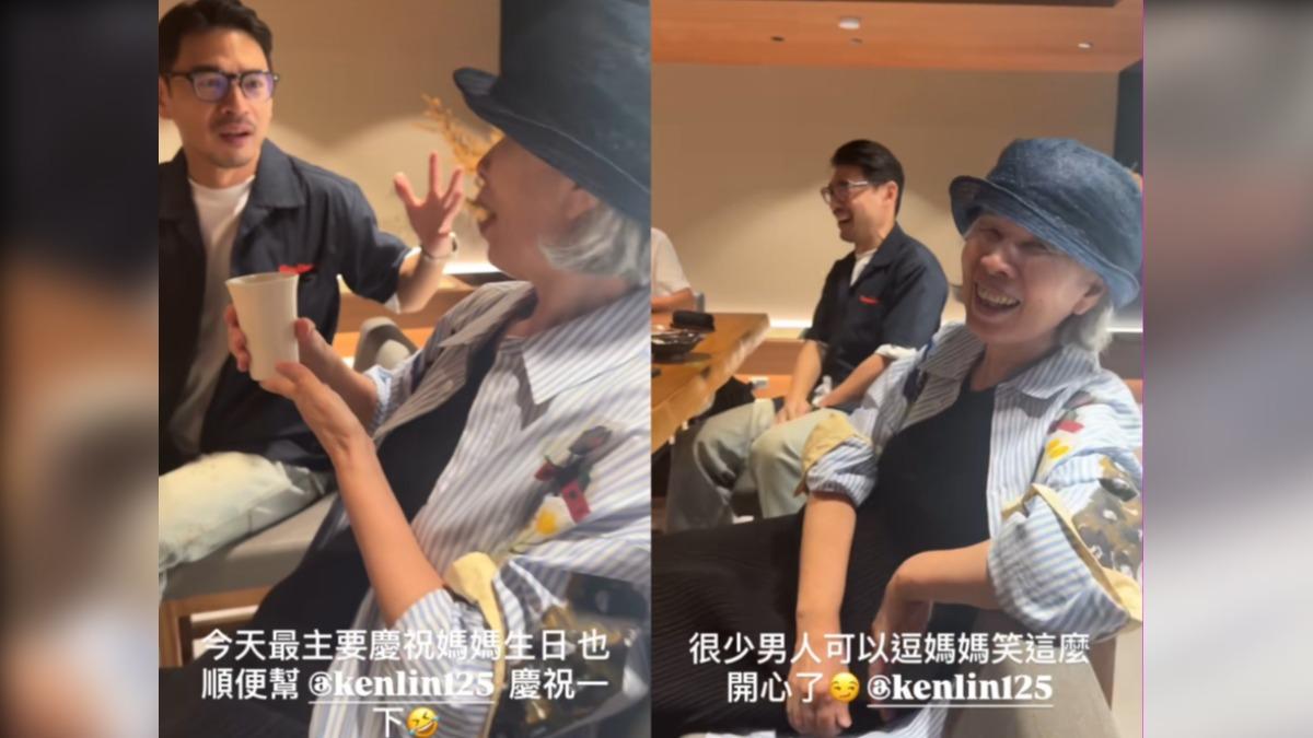 周董誇阿Ken很會逗媽媽開心。(圖/翻攝自周杰倫IG)