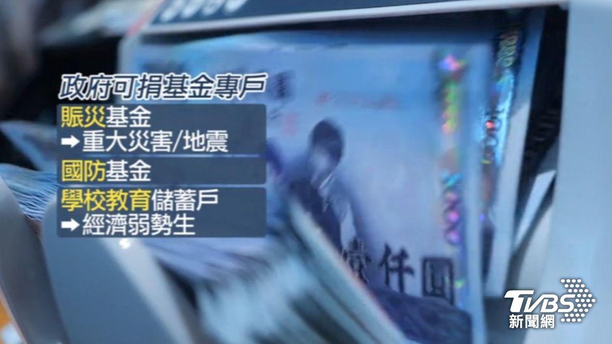 政府可捐基金專戶（圖／TVBS資料畫面）