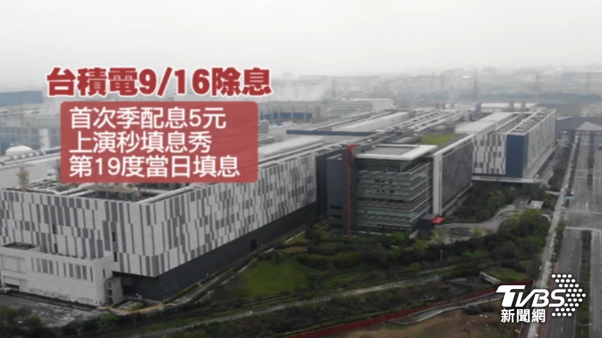 台積電上演秒填息秀。(圖/TVBS)