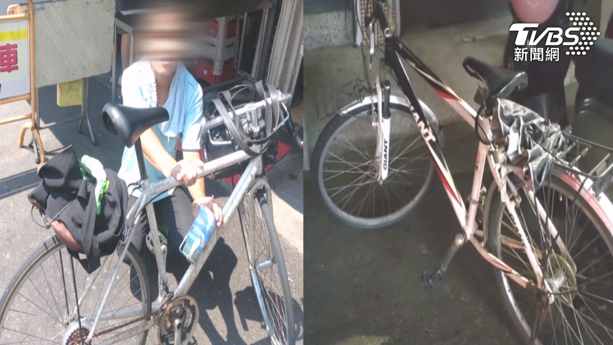台南市66歲楊姓退休老師日前騎著自己的捷安特腳踏車到中西區吃東西,結果離去時,竟認錯車而騎走一輛沒上鎖的雜牌腳踏車。(圖/TVBS)