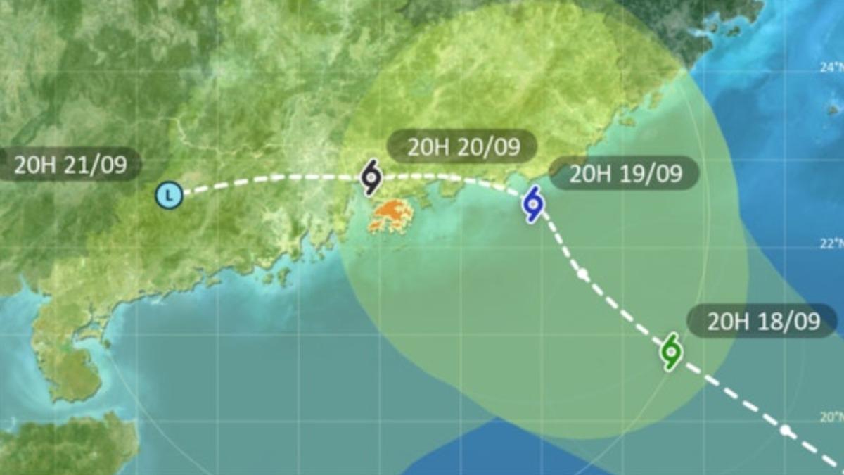 米塔颱風來襲!香港天文台移動路徑圖曝光:週六離港最近