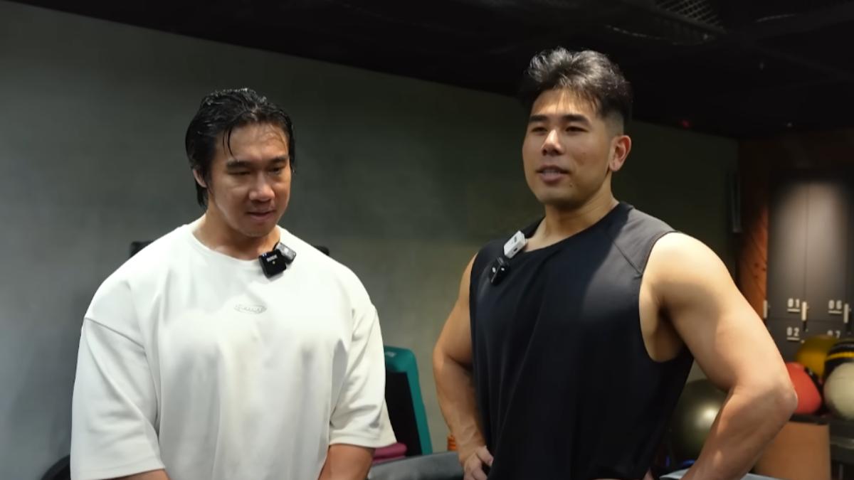 左/健身房「300壯士」的創辦人豪哥（許家豪）、右/PEETA葛格（圖／營養健身葛格Peeta提供）