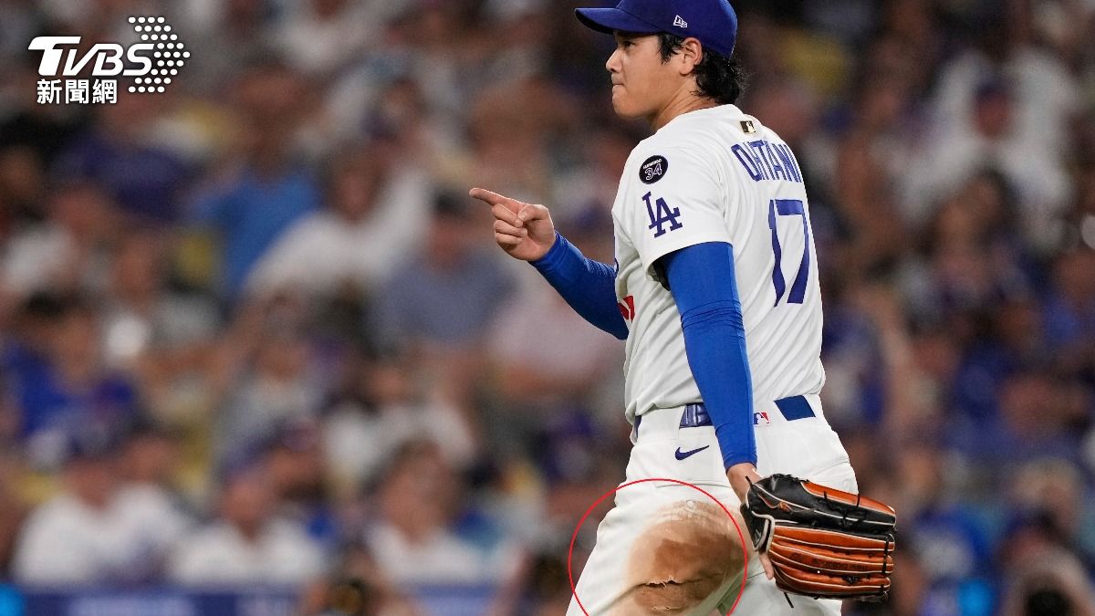 大谷翔平創50轟50K新紀錄 忙到褲子滑破也沒空換