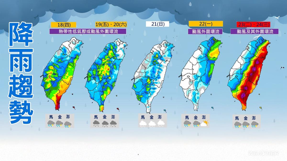 天氣／明雙颱共舞？準「樺加沙」強度可觀　專家：未來3天是關鍵