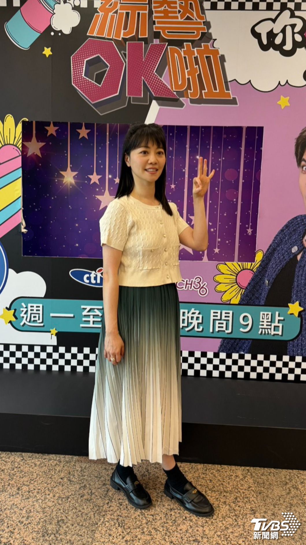 前民進黨立委高嘉瑜進棚錄影。（圖／林彥君攝）