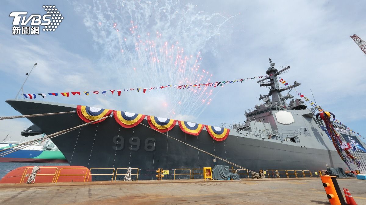 南韓新型宙斯盾驅逐艦「茶山丁若鏞」號17日下水 (圖/達志影像歐新社)