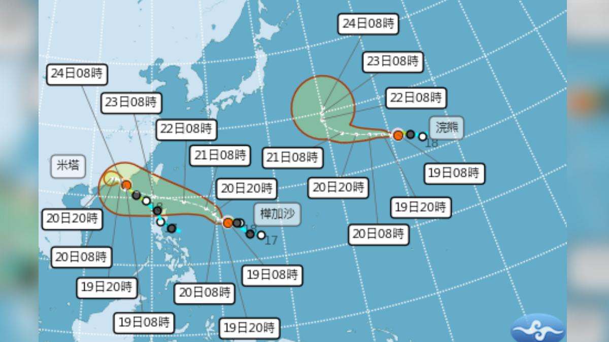 天氣/「樺加沙」恐增強!氣象署擬周日發海警 全台有雨