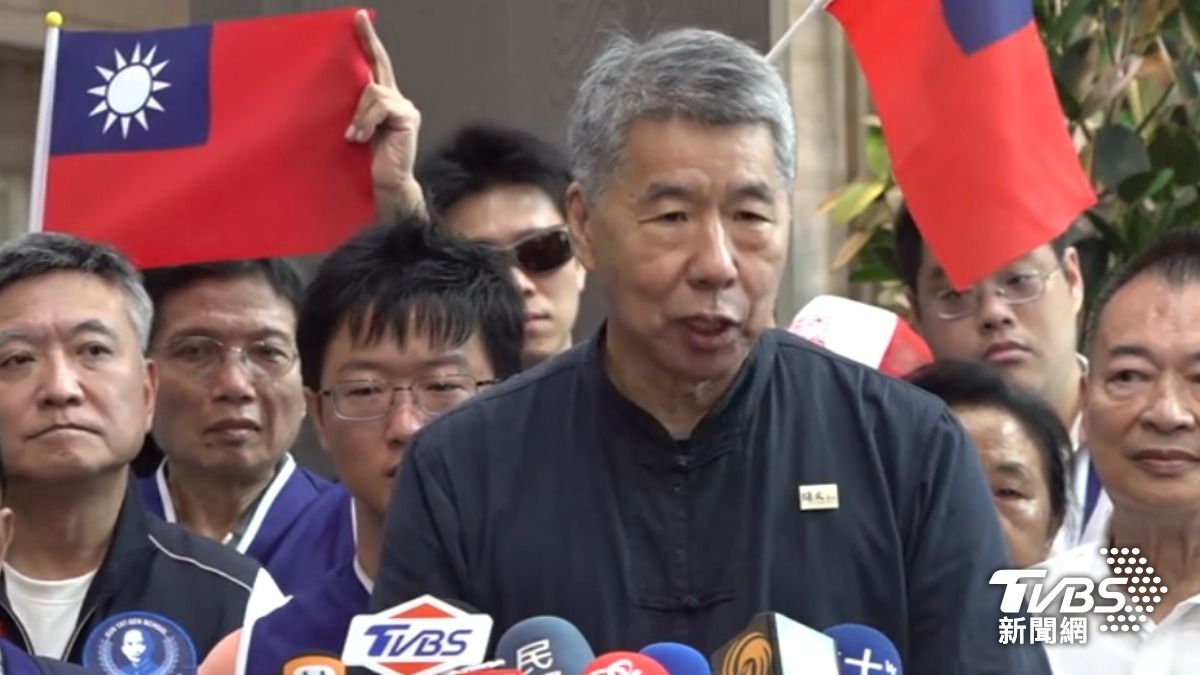 國民黨主席參選人張亞中。（圖／ＴＶＢＳ）