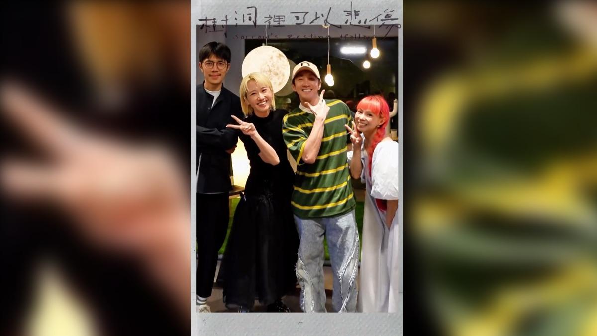 陳漢典和Lulu宣布結婚喜訊後,在好友許哲珮的新專輯分享會,首度合體放閃。(圖/翻攝許哲珮IG)