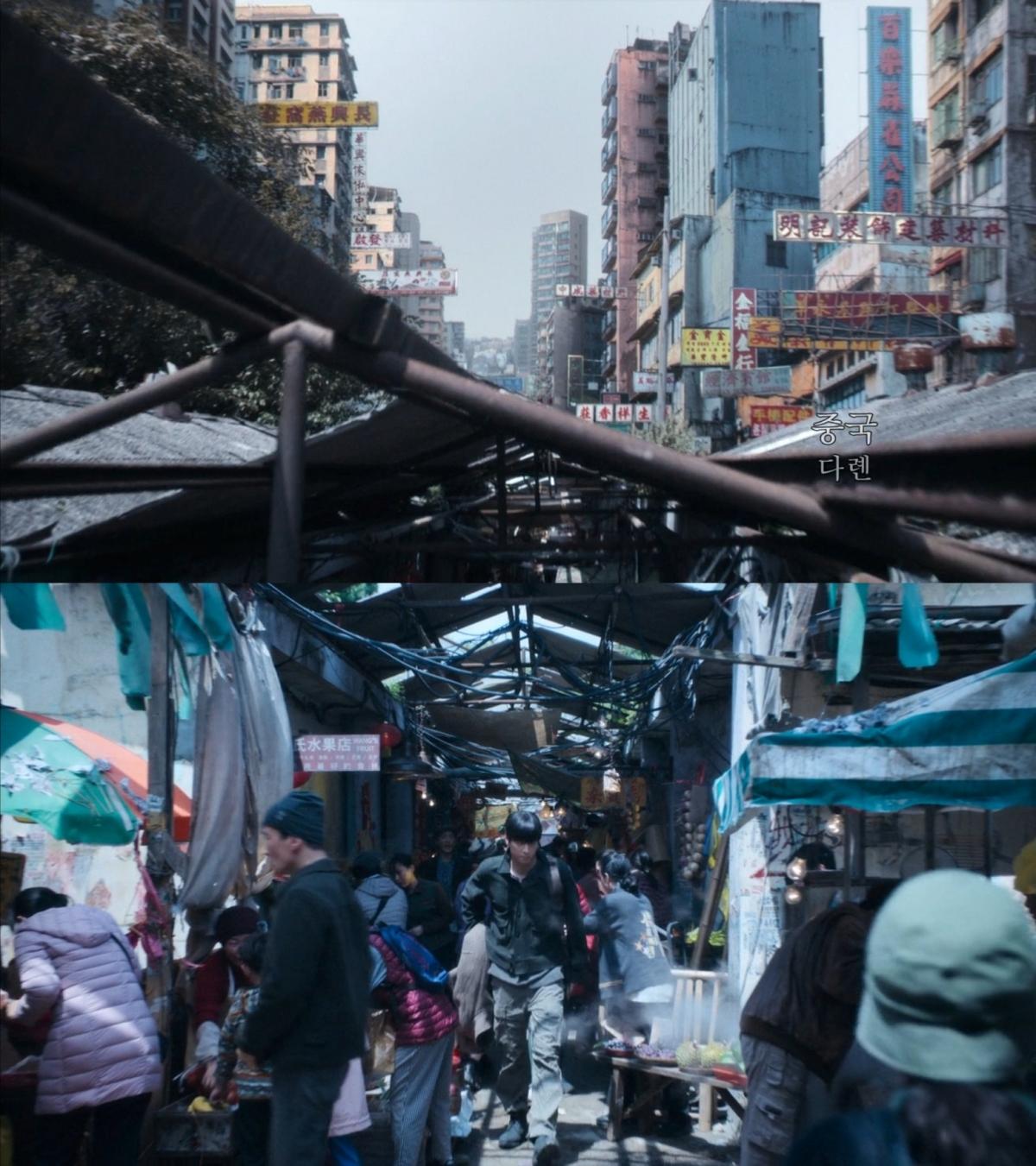 姜棟元劇中設定是前往大連,但實際上是在香港拍攝。(圖/翻攝自Disney+)